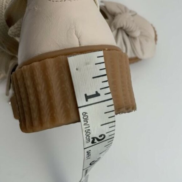 Fenty Puma by Rihanna Sandals 7.5 Leather Bow Front Platform Creeper - Picture 8 of 13